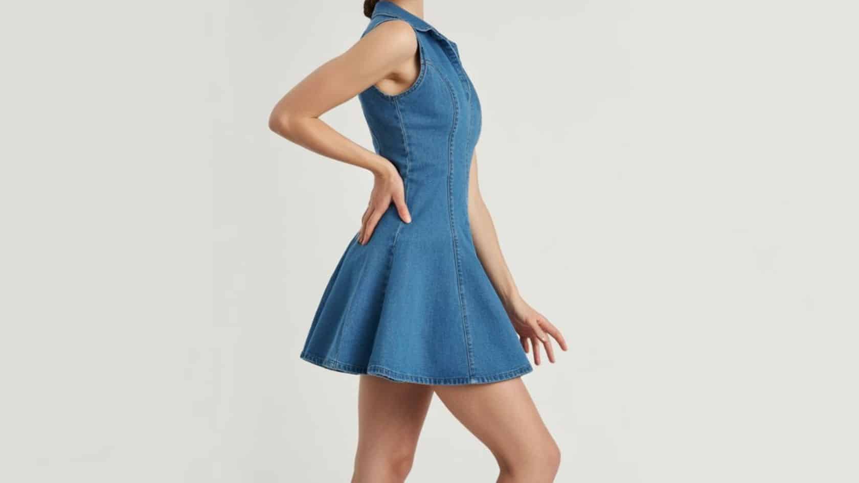denim dress