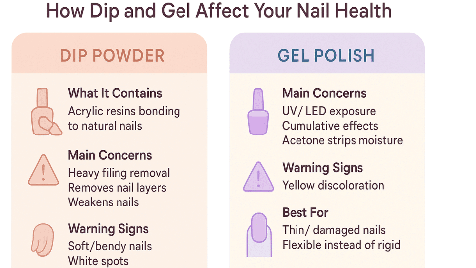 dip gel affect nail health