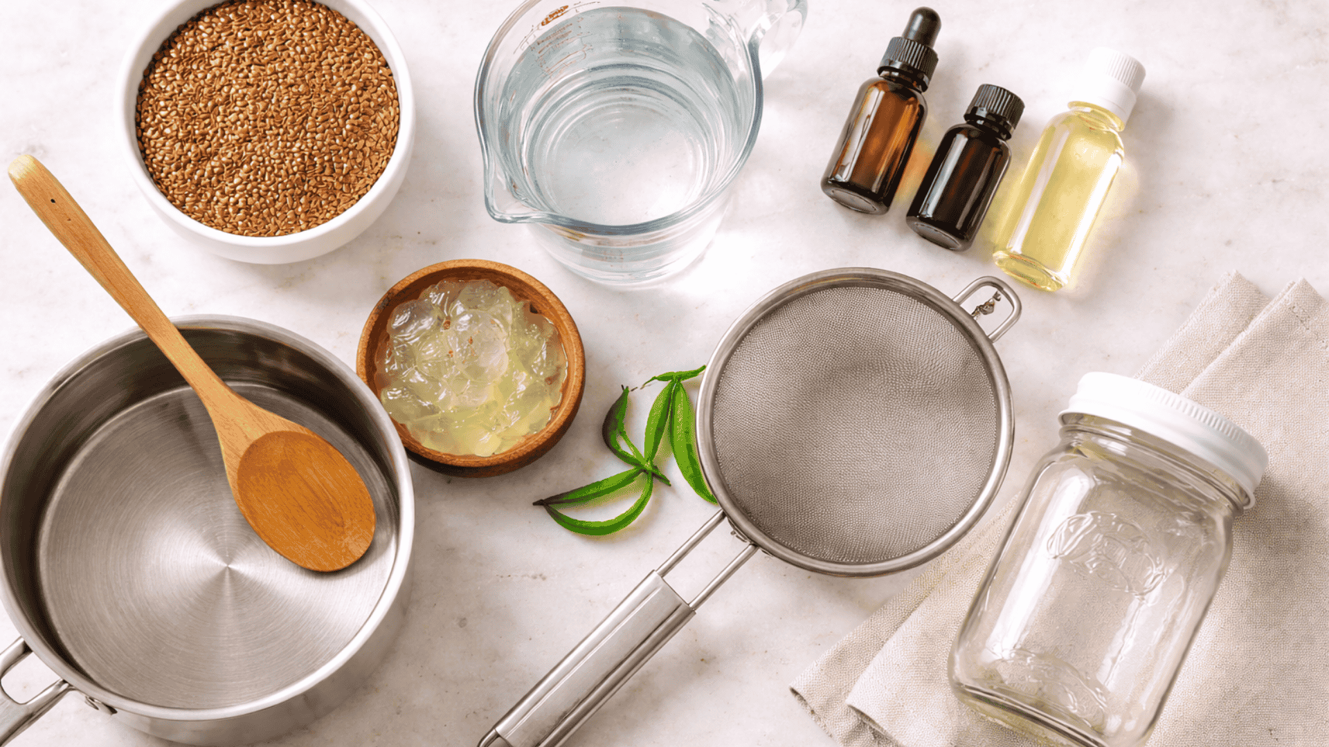 flaxseed gel basics ingredients and tools