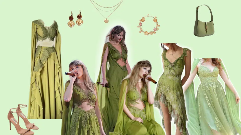 folklore goddess flowing green elegance