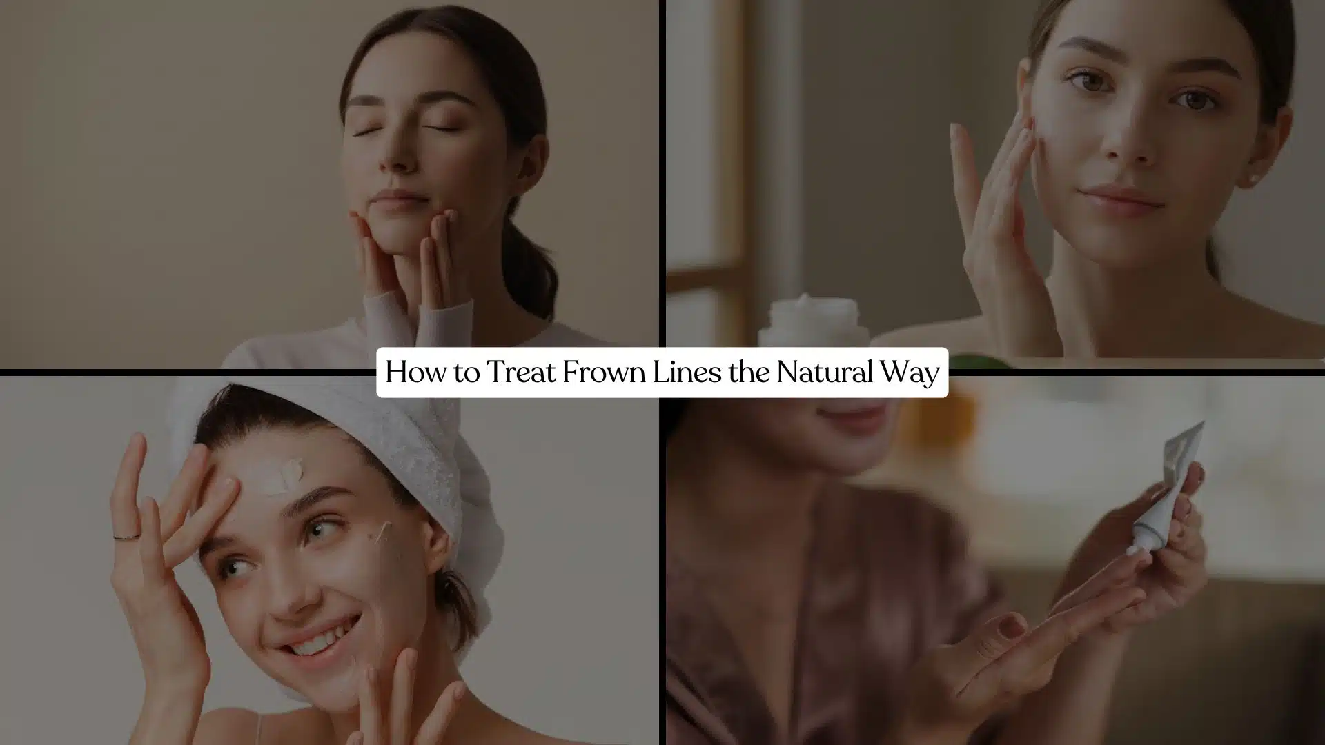 get rid of frown lines naturally