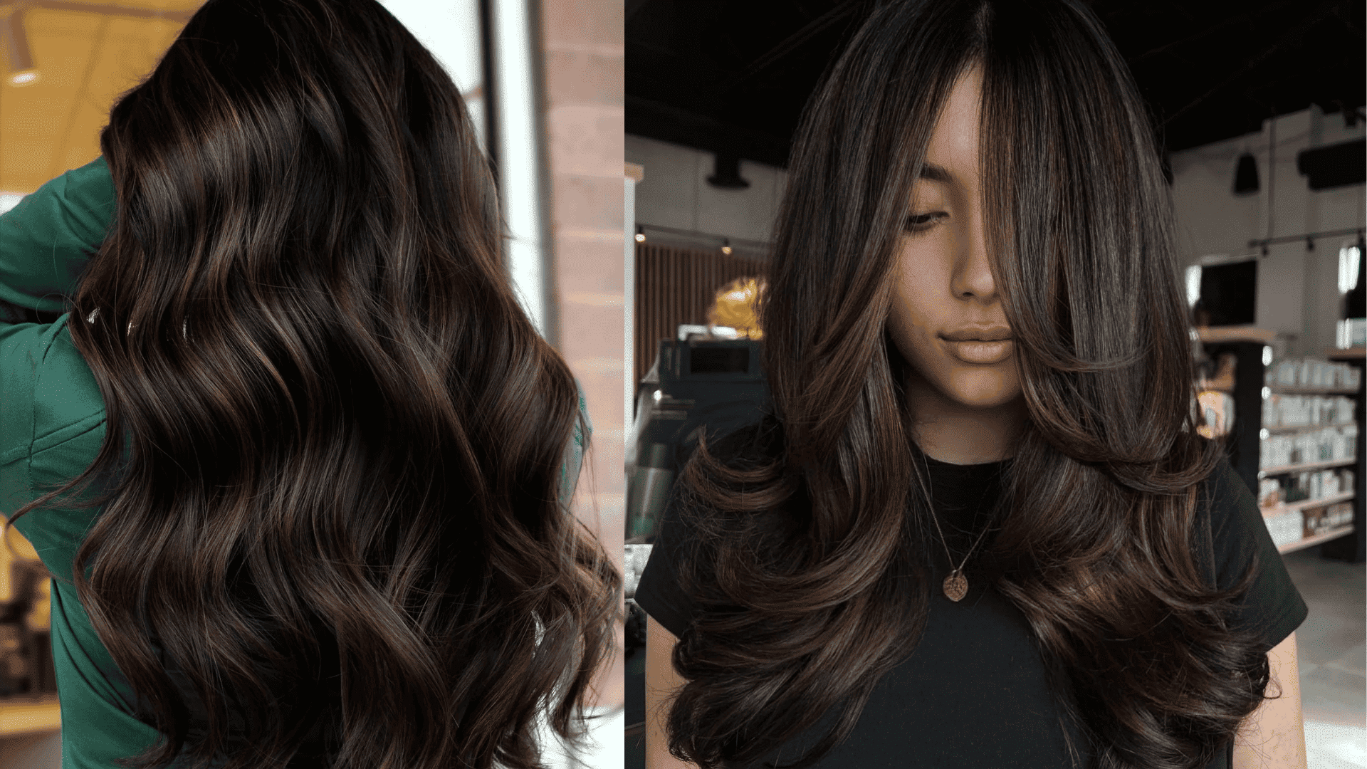 chocolate brown balayage
