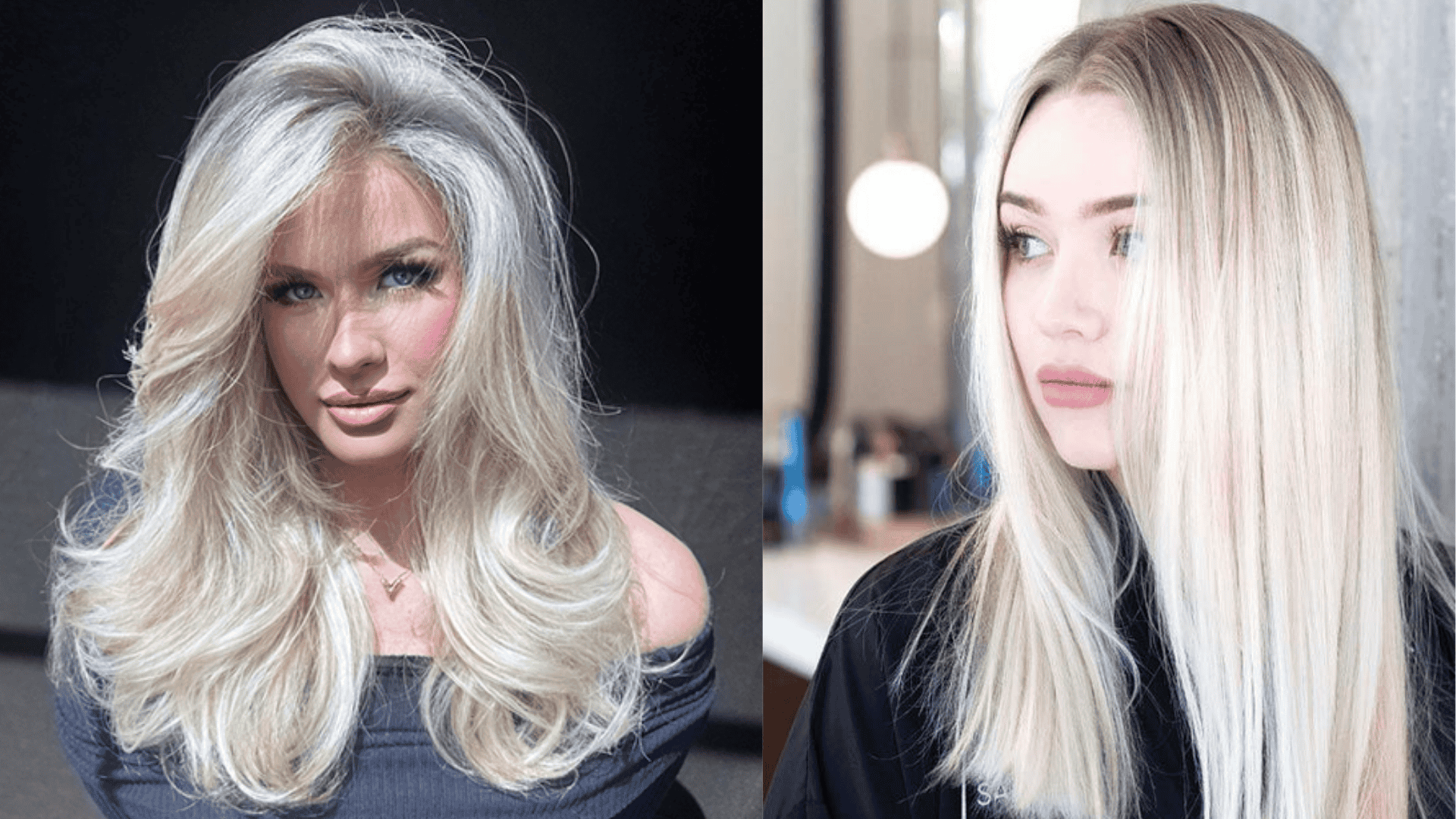 icy platinum blonde