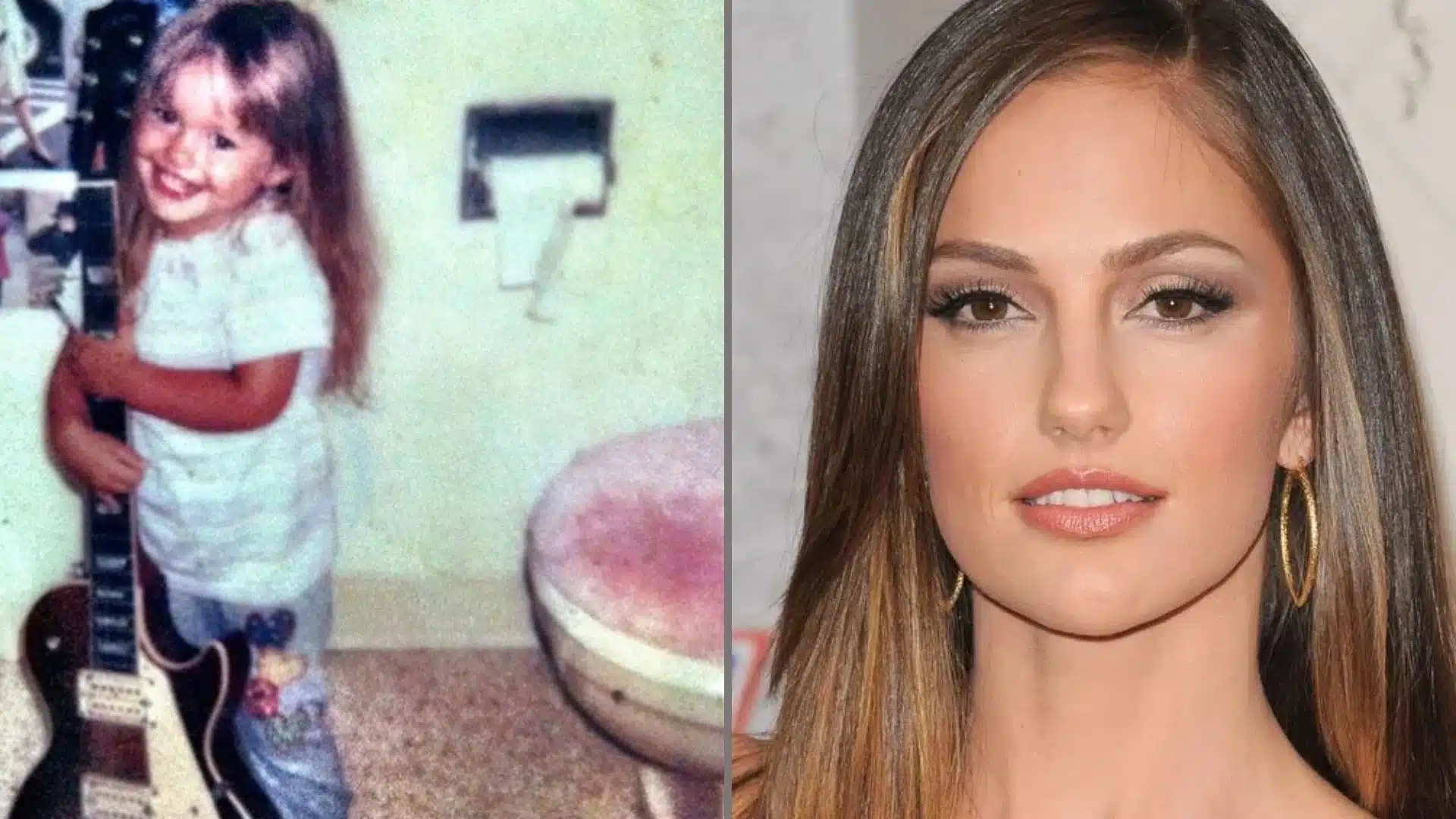Minka-kelly-childhood-and-adult-portrait