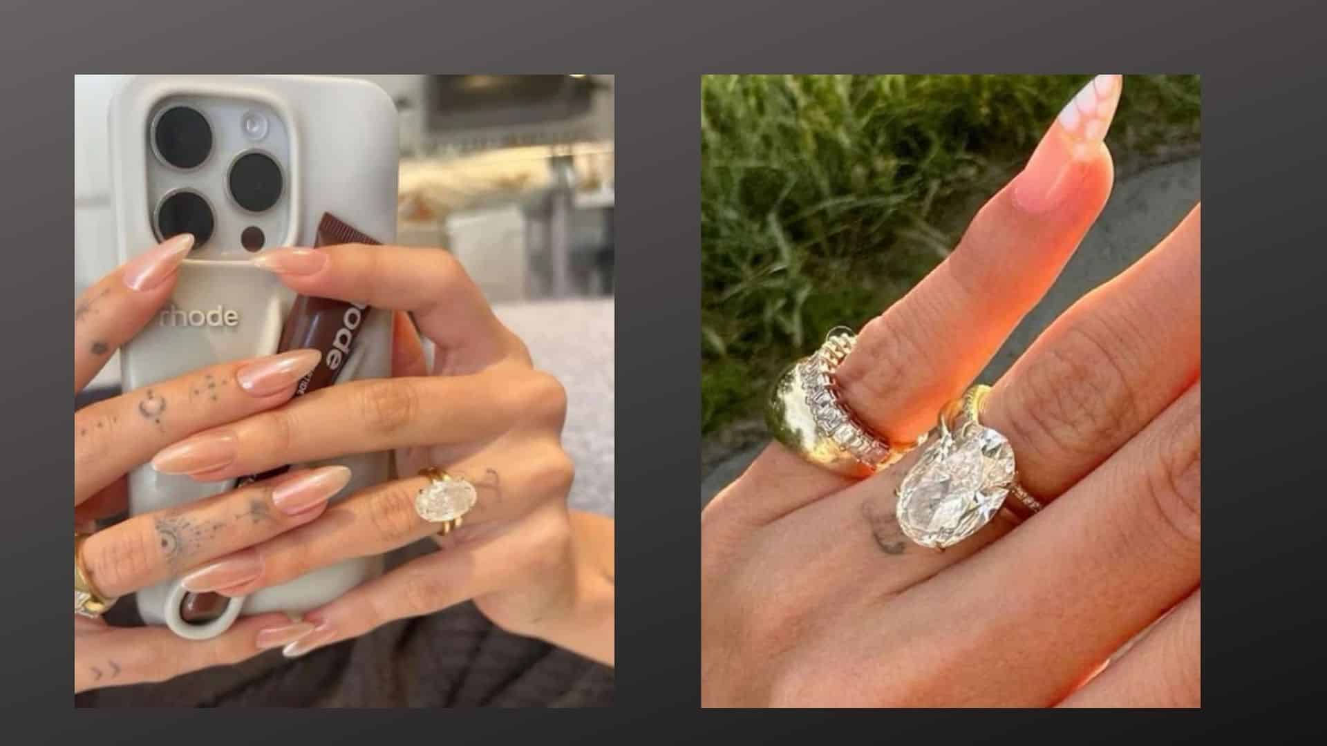 what does hailey bieber engagement ring look like.jpeg