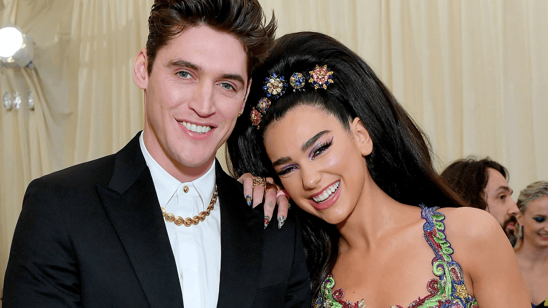 Dua Lipa and Isaac Carew together during their on-and-off relationship.