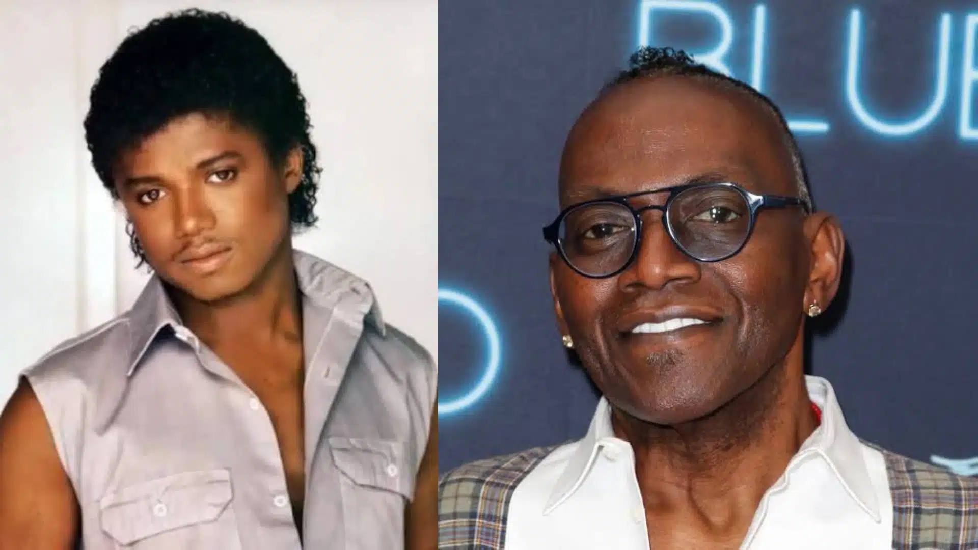 Randy Jackson as a young Jackson 5 member and in later years during his work as a musician and performer.