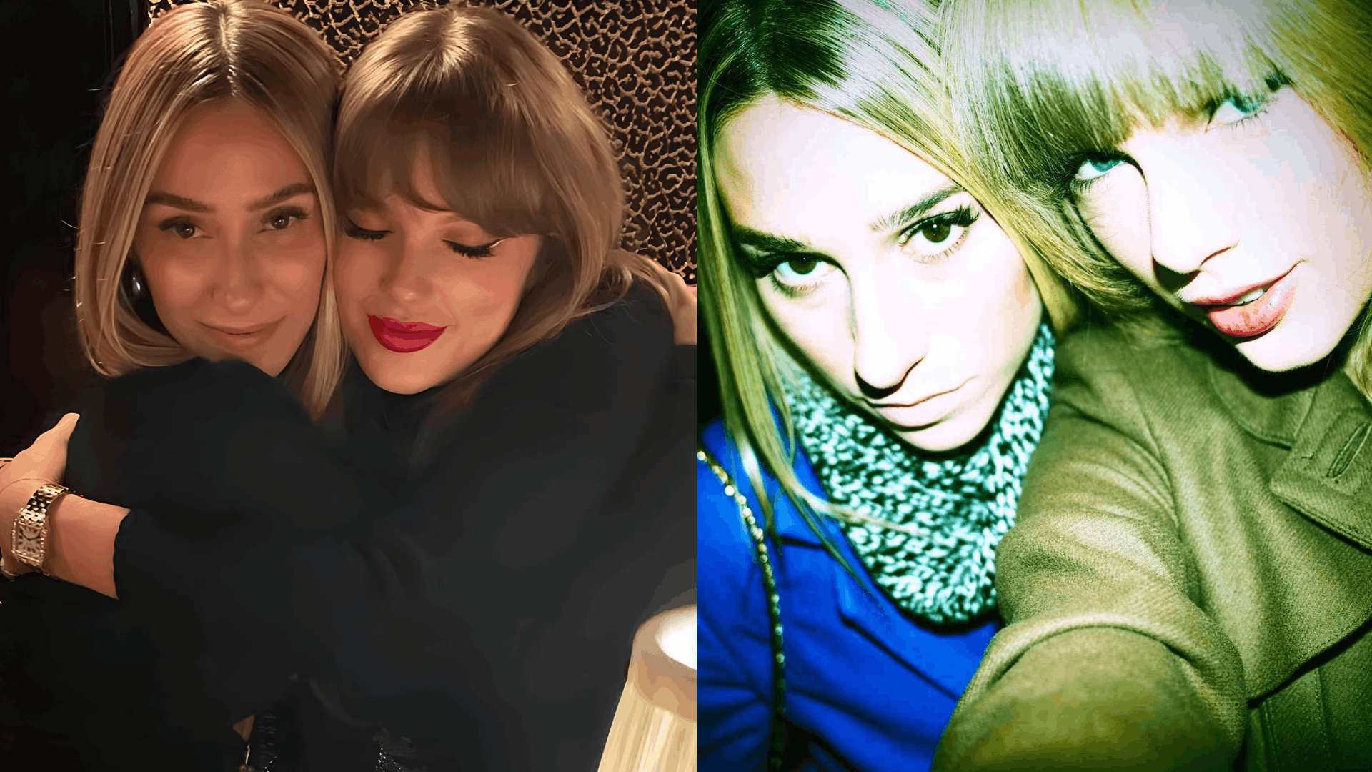 Taylor Swift shares affectionate friendship moments with longtime friend Ashley Avignone in candid photos.