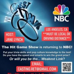Love TV Game Shows? “The Weakest Link” Returns! Casting Calls  Are in LA!