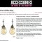Accessories Magazine features Nan Fusco Jewelry Woolly Mammoth Ivory Earrings as Item of the Day!